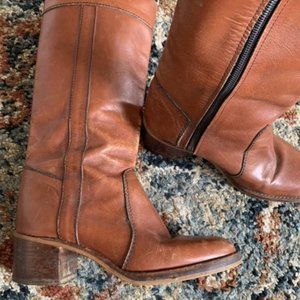 Vintage Leather Boots ~ 1970s